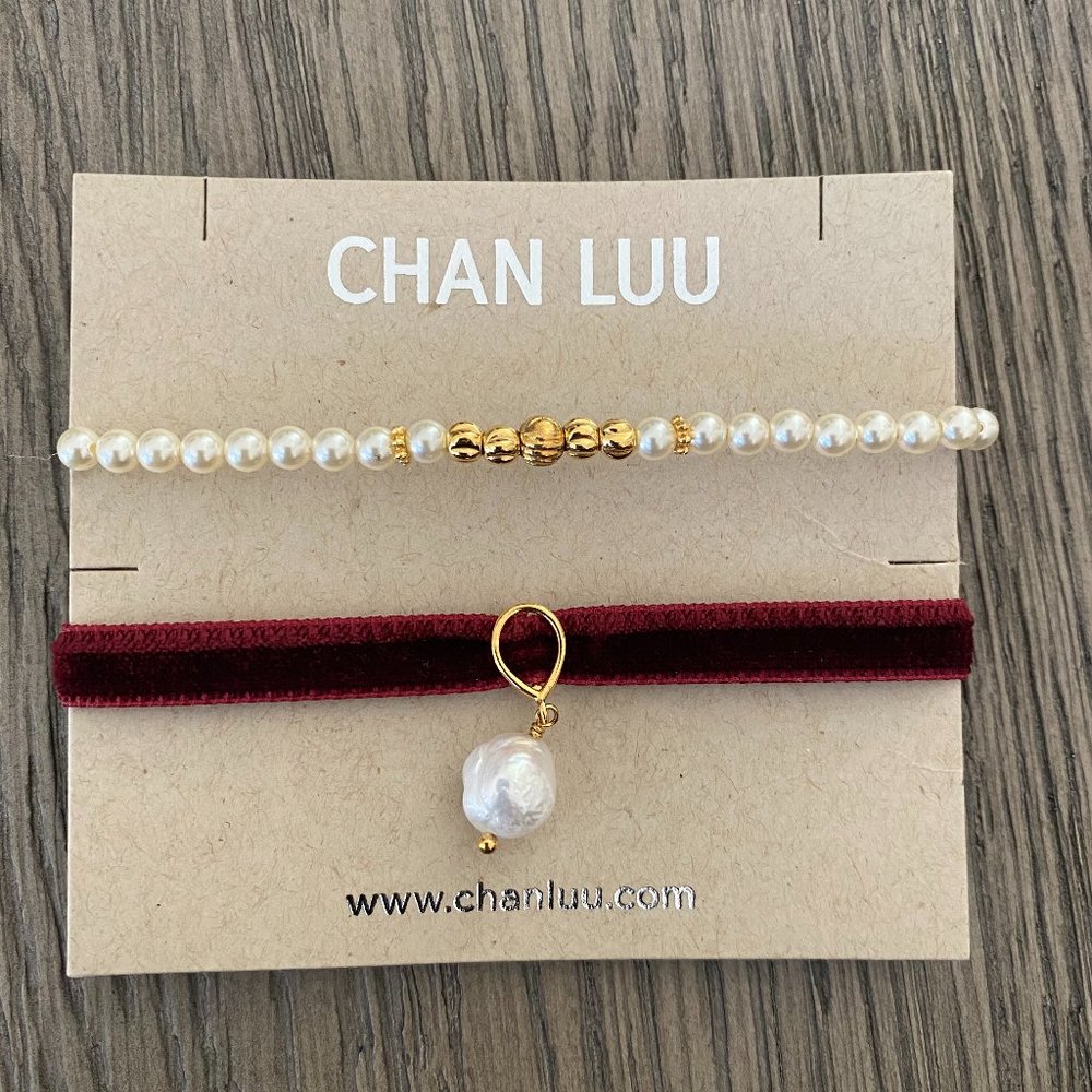 New Authentic Chan Luu Wine Mix Bracelet Set